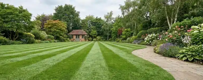 Weekly lawn mowing